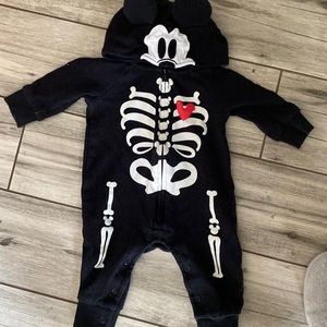 Mickey skeleton costume 3-6 months